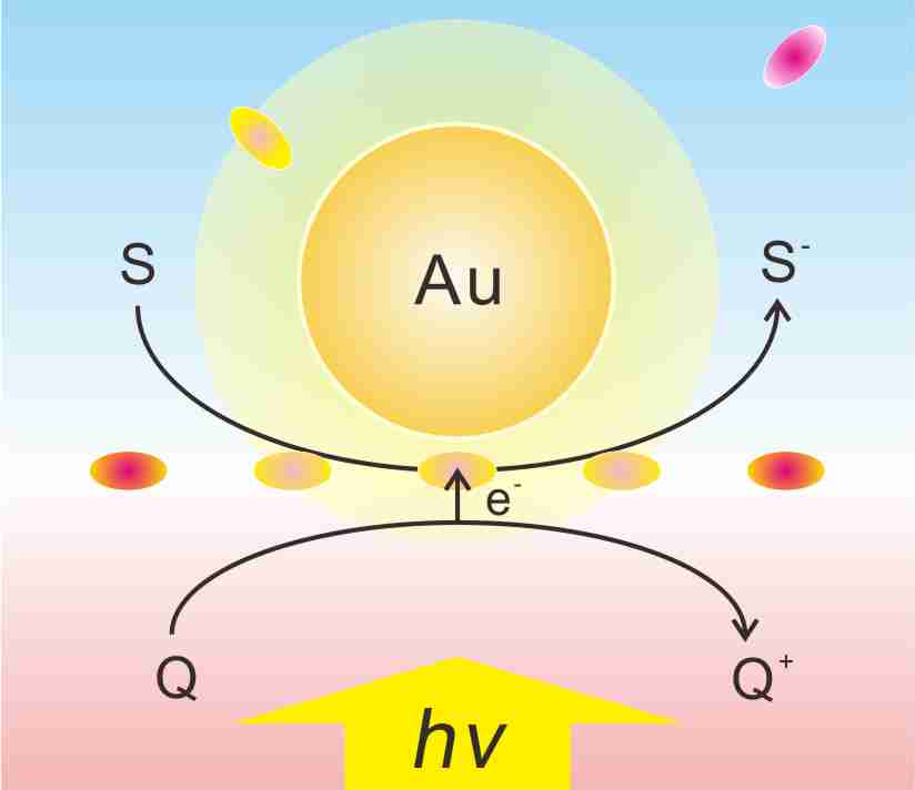 Photoelectrochemical reactivity of metal nanoparticles at liquid/liquid interfaces